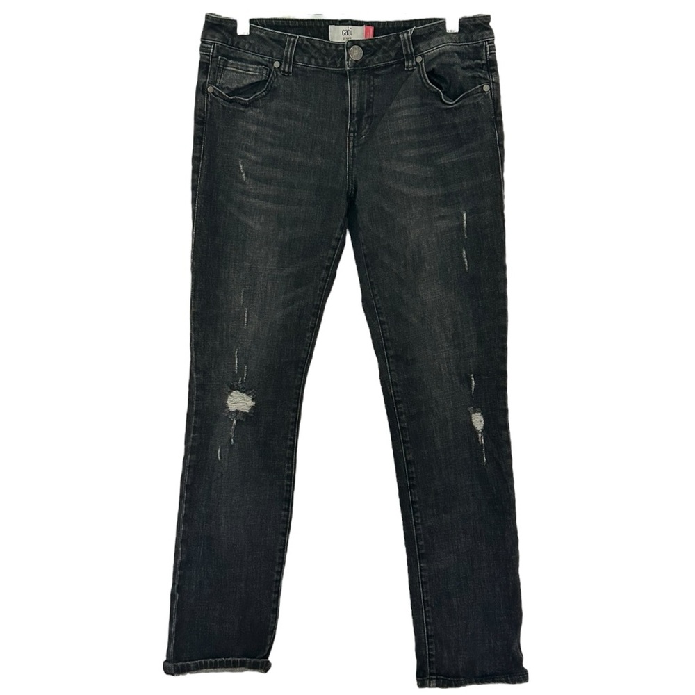 CAbi Women’s Black Slim Boyfriend Jeans Sz 8‎